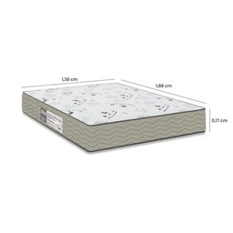 Colchão Casal e-Shop Casa D33 One Face - 17x138x188cm - Suede Bege - 4