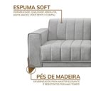 Ver imagem 4 de Sofá Living 4 Lugares 200cm x 83cm Oslo Cinza