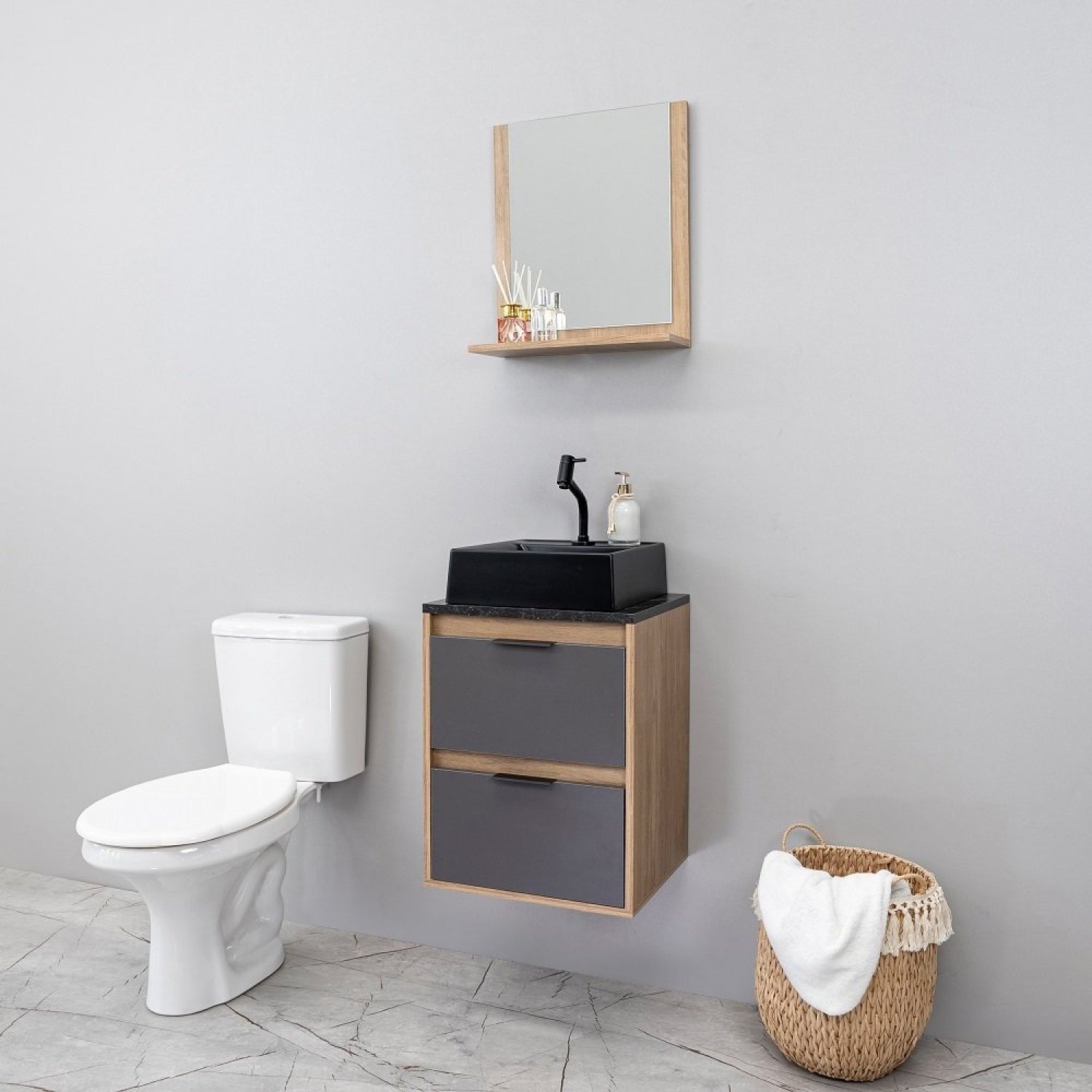 Conjunto para Banheiro 1 Porta 1 Gaveta Florata CNJ3054  - 3