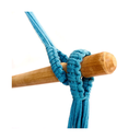 Ver imagem 2 de Rede Cadeira Trançada Azul Celeste