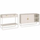 Ver mais imagens de Kit Balcão Buffet e Aparador Alek A03 2 Portas 2 Gavetas MDP Off White 135cm