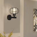Ver imagem 2 de Arandela Metal e Cristal Preto Redonda 1e27 14,5cm