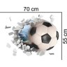 Adesivo de Parede Buraco Falso Bola de Futebol:70 X 55 Cm - 2