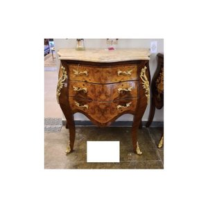 Cômoda Bombê Abaulado 03 gav. Radica Maciça Formosa
