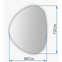 Espelho Decorativo Orgânico 72x56 Moderno - 4