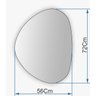 Espelho Decorativo Orgânico 72x56 Moderno - 4