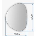 Ver imagem 4 de Espelho Decorativo Orgânico 72x56 Moderno