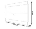 Ver imagem 5 de Painel para TV Wall/Limit 1.8 Off White com Nature - MoveisAqui