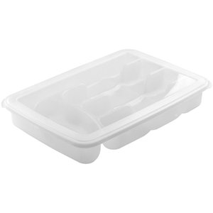 Acessório para Casa Porta Talher com Tampa Branco