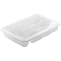 Acessório para Casa Porta Talher com Tampa Branco - 2
