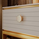 Ver imagem 3 de Puxador Orani 1660 - Dourado Fosco/ Dourado Real - 30mm