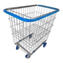 Ver imagem 1 de Carrinho para Condomínio 215 Litros com Repartição Lateral em Aço Carbono Galvanizado para