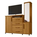 Ver imagem 1 de Cômoda Grande com Espelho Giratório 163cm Copacabana Lukaliam Freijo