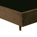 Ver imagem 2 de Base Cama Box Convencional Gazin Casal 188x138 Suede Liso Marron