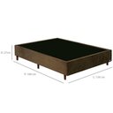 Ver imagem 4 de Base Cama Box Convencional Gazin Casal 188x138 Suede Liso Marron