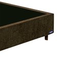 Ver imagem 3 de Base Cama Box Convencional Gazin Casal 188x138 Suede Liso Marron