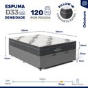 Ver imagem 3 de Cama Box Baú com Colchão de Espuma D33 Ortobom Airtech Ortopillow 100 Casal 138cm