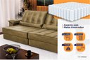 Ver imagem 4 de Sofá Retrátil Reclinável 230cm Ascari Suede Velut com molas Ensacadas - King House