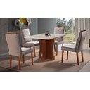 Ver imagem 1 de Sala de Jantar Maciça 4 Cadeiras 1x1 Bella Art Salas