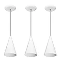 Ver imagem 1 de Lustre pendente Balcão cozinha Branco 03 un