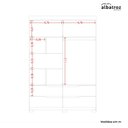 Ver imagem 6 de Guarda Roupa Solteiro com Espelho 4 Portas 4 Gavetas Doble