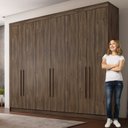 Ver imagem 5 de Guarda Roupa Casal 6 Portas 4 Gavetas Roma Conquista Móveis