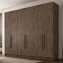 Ver imagem 1 de Guarda Roupa Casal 6 Portas 4 Gavetas Roma Conquista Móveis