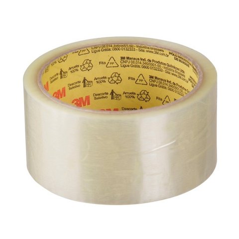 Fita Adesiva 3m Transparente 45mmx45m Kit-3 Rolos