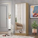 Ver imagem 1 de Armário Multiuso Sapateira Grife com Espelho 2 Portas Amendola Tana Decor Demobile