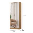 Ver imagem 5 de Armário Multiuso Sapateira Grife com Espelho 2 Portas Amendola Tana Decor Demobile