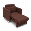 Ver imagem 2 de Poltrona Confortável 125cm Daiana Suede Marrom Império Decor