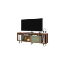 Ver imagem 1 de Rack para TV até 75" Atualle Roma 1380R464 com Portas de Correr Freijo Rustico/Green Fosco