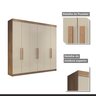 Guarda Roupa Casal 6 Portas 4 Gavetas França Conquista Móveis - 6