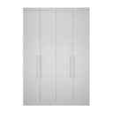 Ver imagem 7 de Guarda-Roupa Casal 9 Portas 3 Peças Modulado Cairo Branco/Neve