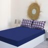 Jogo de Cama King Portallar Malha Mista Sao Paulo 3 Peças Azul - 3