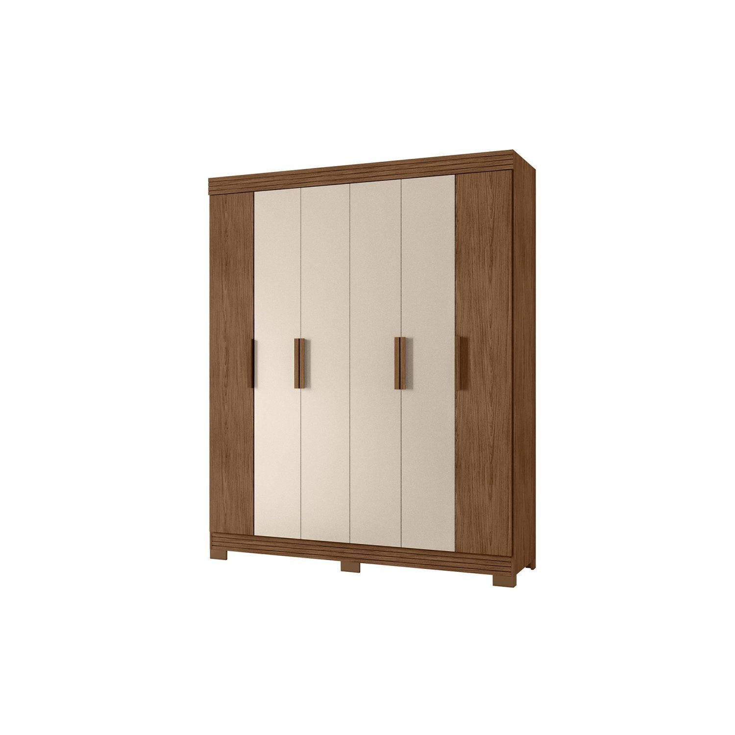 Guarda Roupa Casal 6 Portas 2 Gavetas Facille Albatroz Móveis - 4