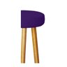 Kit 5 Banqueta Alta Italian Para Bistrô Bar Balcão Cozinha Bancada Pé Palito Castanho Suede Roxo - 3