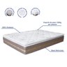 Colchão Casal Umaflex Coimbra Molas Ensacadas Com Pillow Top 33x138x188 - 4