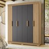 Guarda Roupa Casal 6 Portas 2 Gavetas Facille Albatroz Móveis - 2