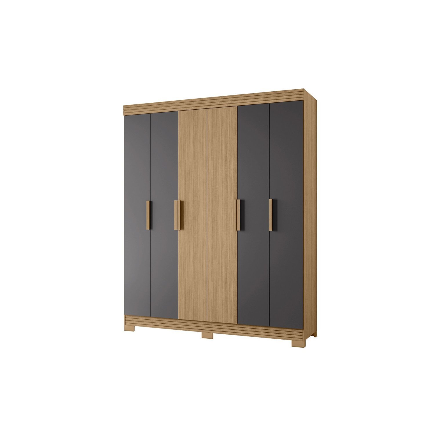 Guarda Roupa Casal 6 Portas 2 Gavetas Facille Albatroz Móveis - 5