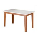Ver imagem 1 de Mesa para Sala de Jantar 1,60m Miami Madeirado/off White Dobuê