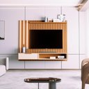 Ver imagem 1 de Home Ripado para Tv 70 Polegadas Snow Nature Off White