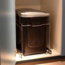 Ver imagem 4 de Lixeira Deslizante Embutir Dupla Cozinha 15L cada Preta com Corrediça Masutti