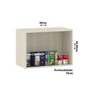 Ver imagem 3 de Armário Aéreo 60 Cm 2 Portas Linea Luciane Móveis