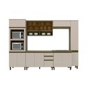 Ver imagem 2 de Cozinha Modulada Évelin 12 Portas 2 Gavetas com Paneleiro Henn - Duna Cristal