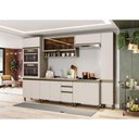 Ver imagem 1 de Cozinha Modulada Évelin 12 Portas 2 Gavetas com Paneleiro Henn - Duna Cristal
