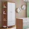 Guarda Roupa Infantil Gutti 2 Portas Branco/Almendra - Móveis Estrela Móveis Estrela Baby - 1