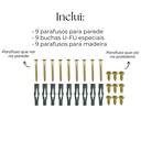 Ver imagem 5 de Kit 3 Suportes de Parede para Prateleira 25cm Estilo Moderno Formato L Preto