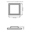 Ver imagem 3 de Painel Plafon Luminária Led Quadrado Embutir 18w 3000/6500k:quente