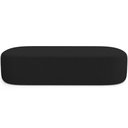 Ver imagem 5 de Kit 02 Puffs Decorativos Orgânicos para Living Quarto 160cm Doha W01 Bouclê Preto - Lyam Decor